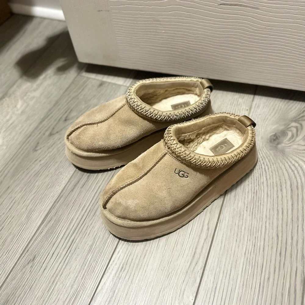 UGG Beige Suede Cozy Slip-Ons - Picture 4 of 4